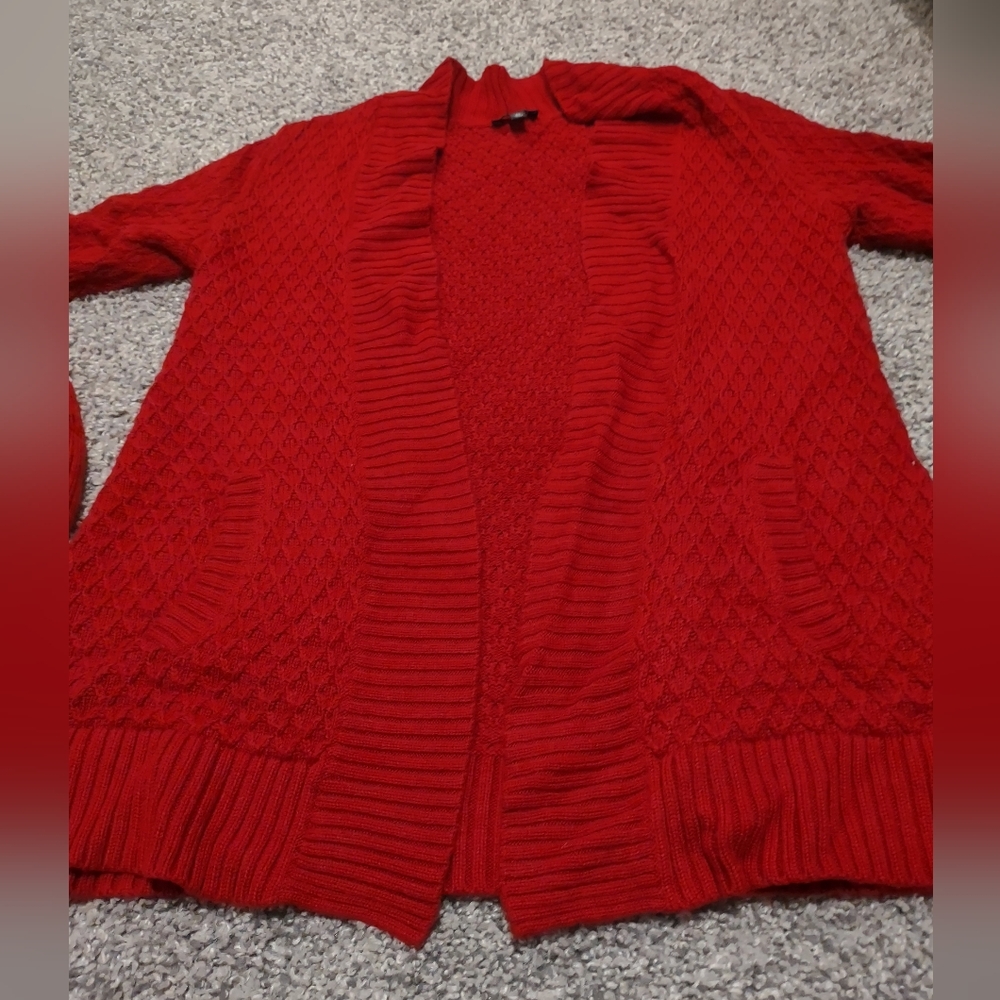 Talbots Red Cardigan - Small - Picture 6 of 16